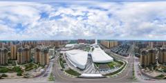 成都市_ 简阳市_ 石桥街道_跳水馆_14环内车检人检通道鸟瞰_30